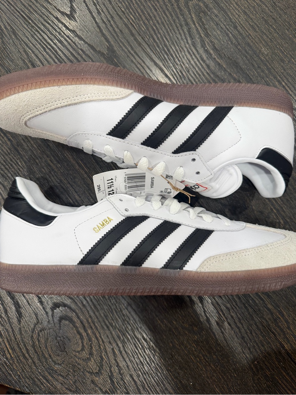 Adidas Samba Decon White Black Gum  men’s size 11.5 new with tags